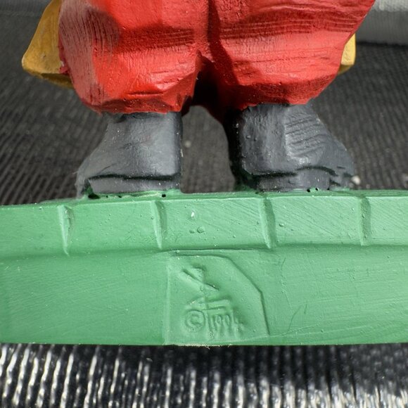1995 David Frykman Collection Santa Crafted Resin Figurine Whimsical Decor VTG - Picture 5 of 11